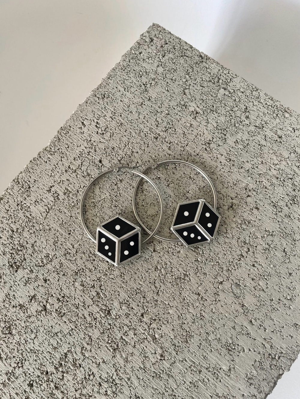 Boozetooth Die/Dice Hoop Earrings